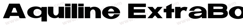 Aquiline ExtraBold BoldVersion 100字体转换